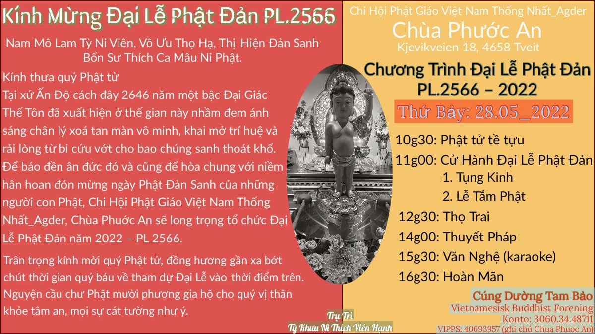 Chùa Phước An – Đại Lễ Phật Đản 28.05.2022