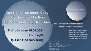 LHĐT – Văn Nghệ Tiệc Buffet Chay 15.06.2024